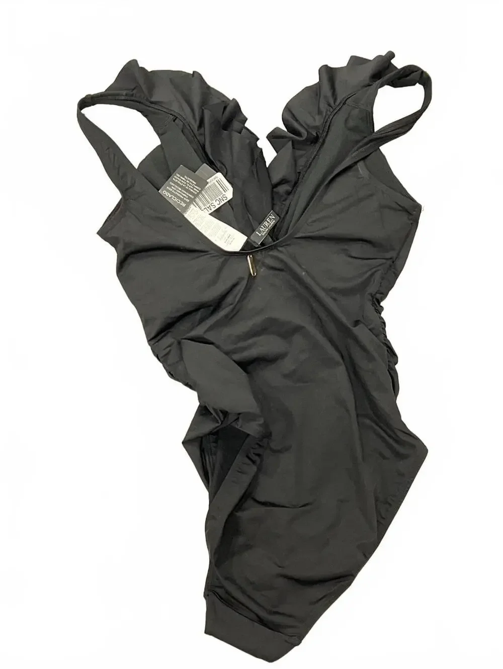 Lauren Ralph Lauren Women's Ruffle Surplice Underwire One-Piece Swimsuit